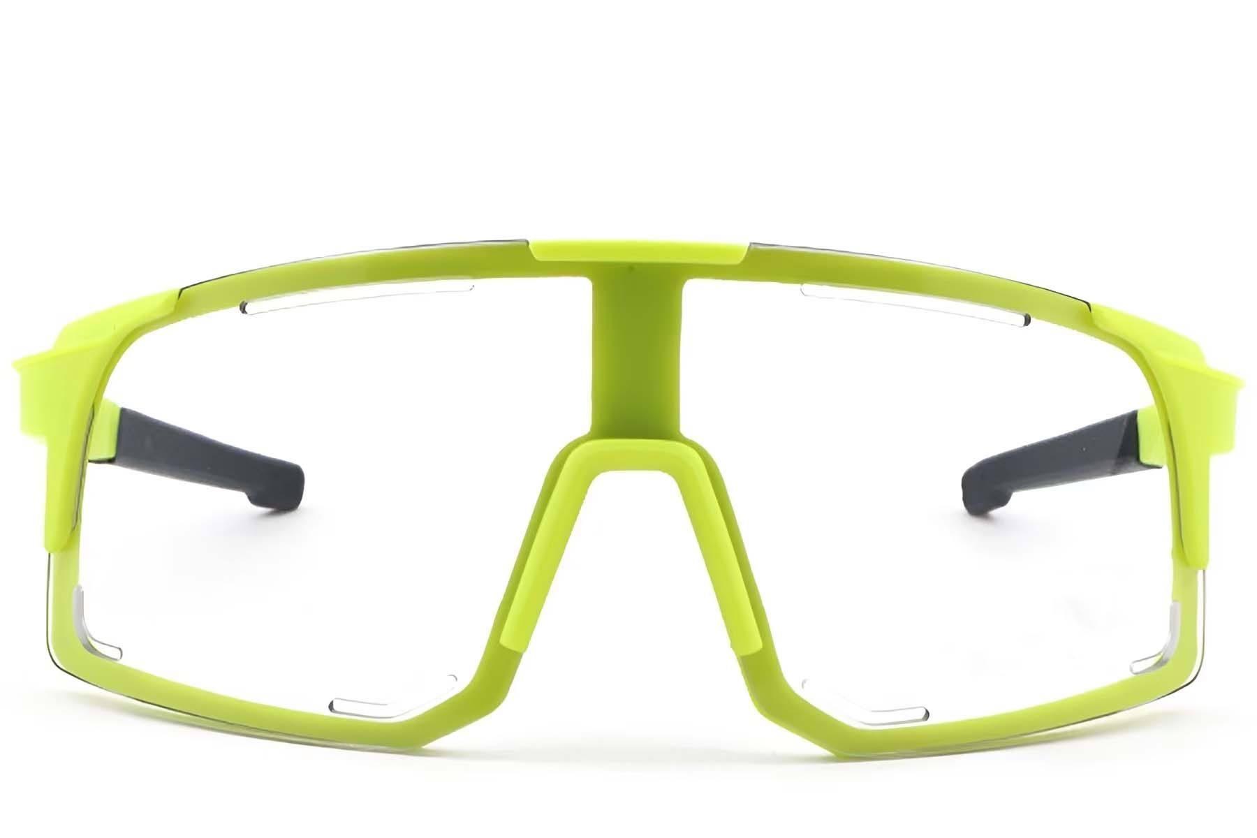 Geometric Green Plastic Photochromic Glasses #BS1725-0070