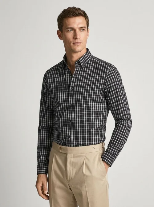 Men's Casual Stand Collar Shirt - Breathable Linen Feel