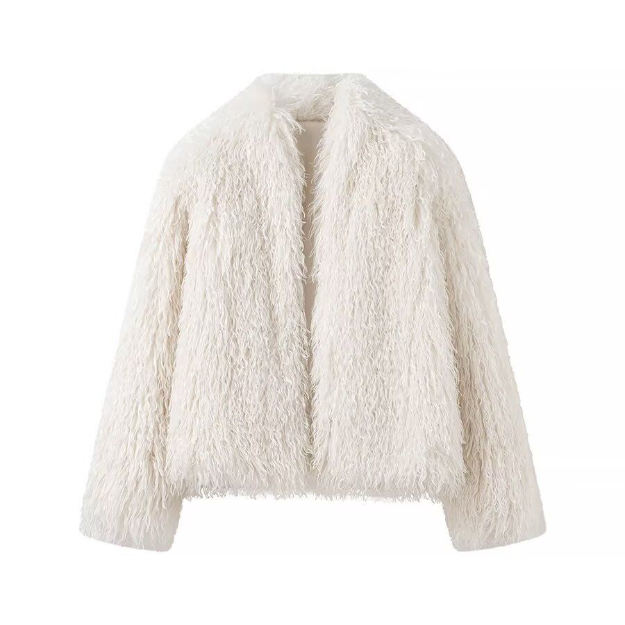 Faux Fur Coat Trendy Stylish Outerwear KUN-00007