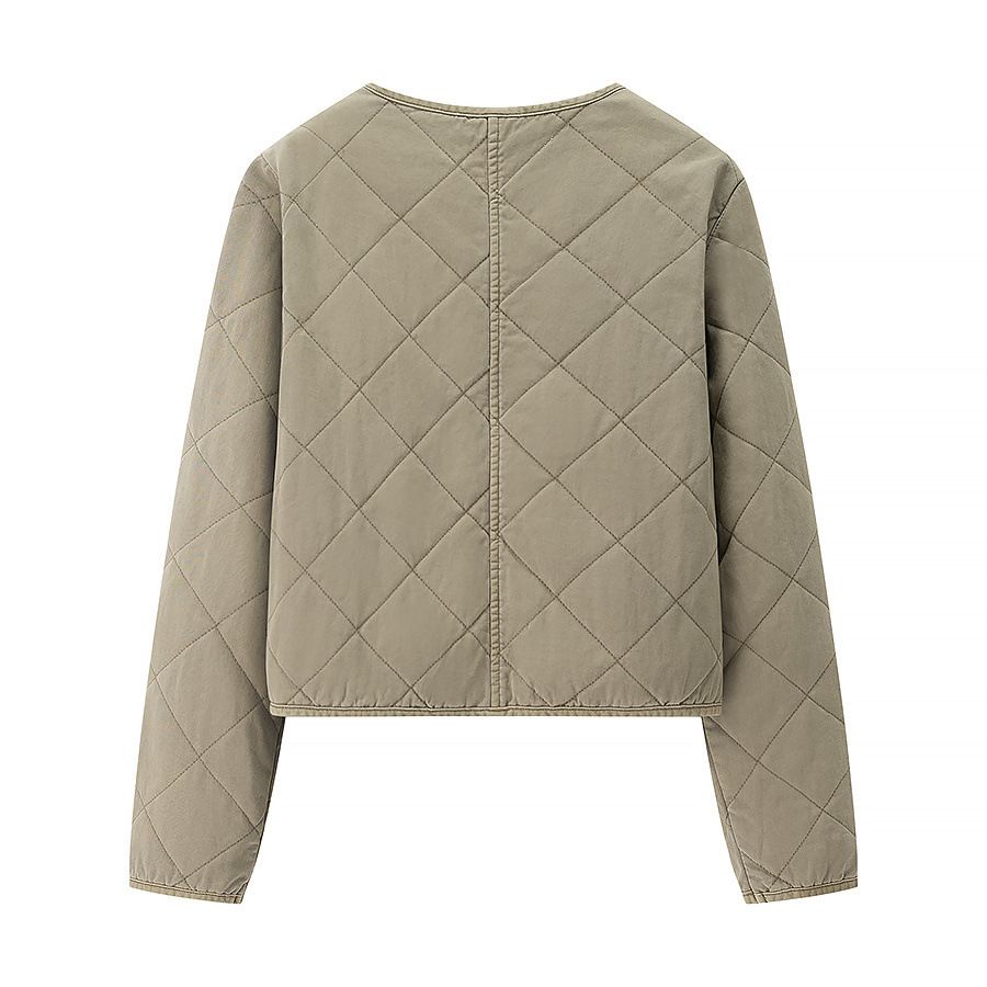 Cotton Diamond Quilted Padded Jacket - Stylish Classic KUN-00026