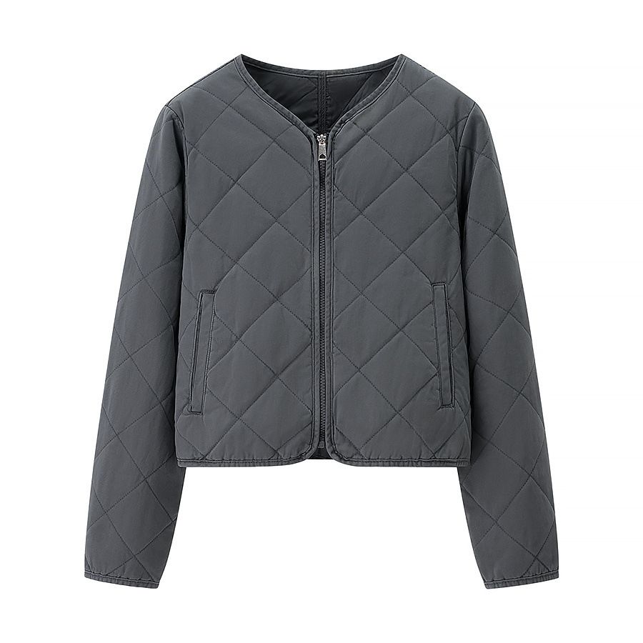 Cotton Diamond Quilted Padded Jacket - Stylish Classic KUN-00026