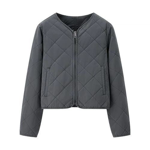 Cotton Diamond Quilted Padded Jacket - Stylish Classic KUN-00026