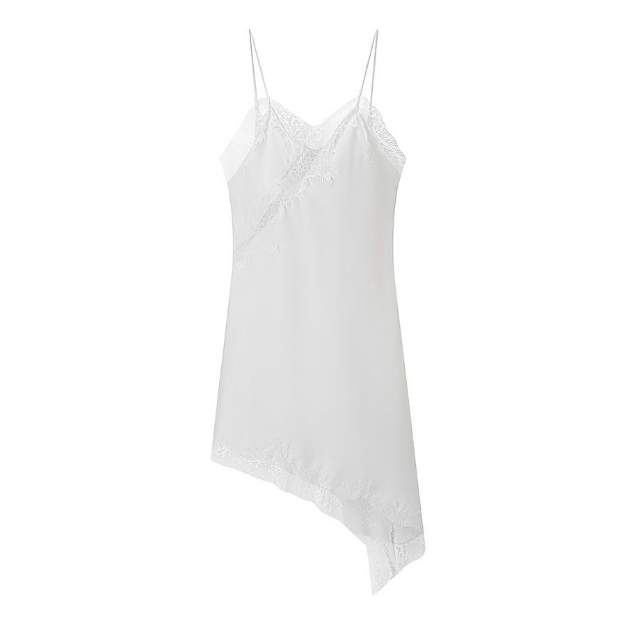 Lace Asymmetric Dress - Women's Elegant Fashion KUN-00068