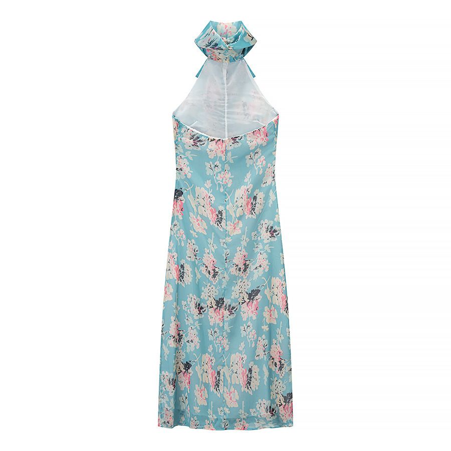 Robe imprimée classique et élégante pour femme KUN-00098