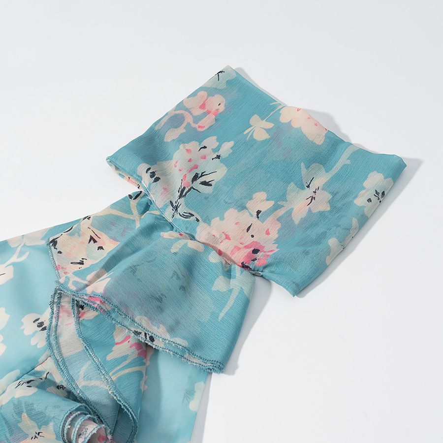 Robe imprimée classique et élégante pour femme KUN-00098