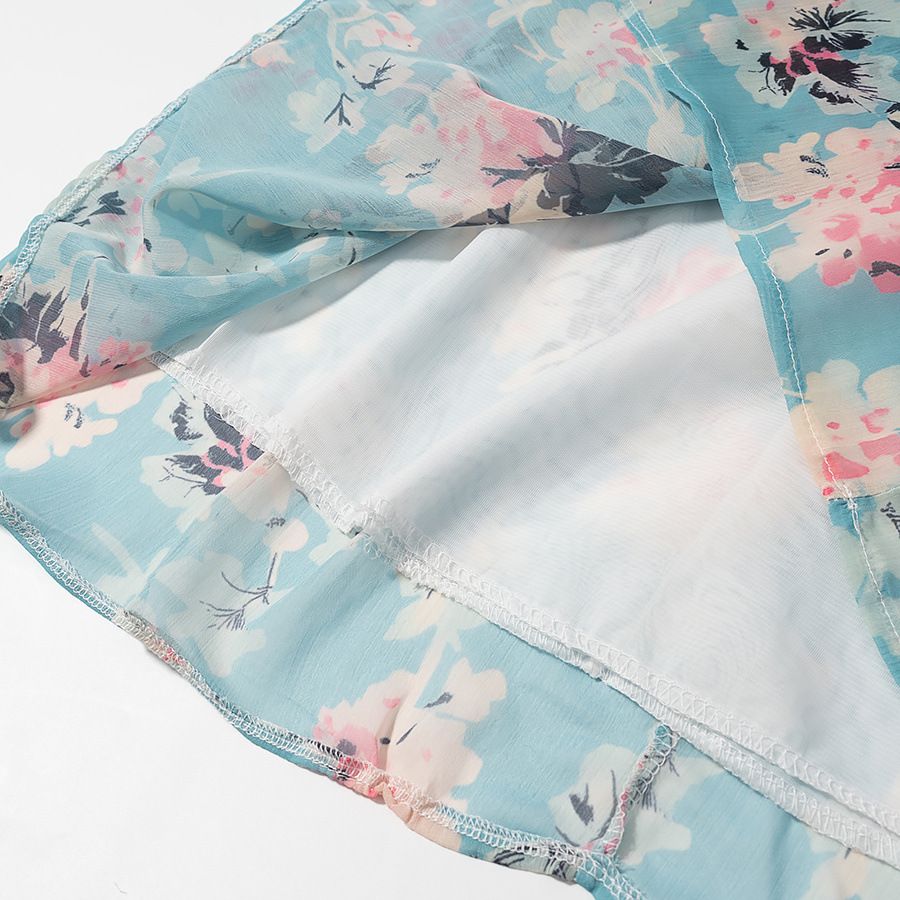 Robe imprimée classique et élégante pour femme KUN-00098