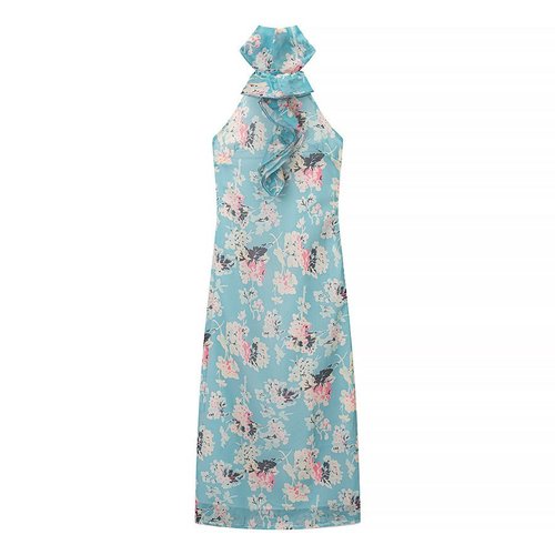 Print Dress Classic Fashion Elegant Women's Dress KUN-00098