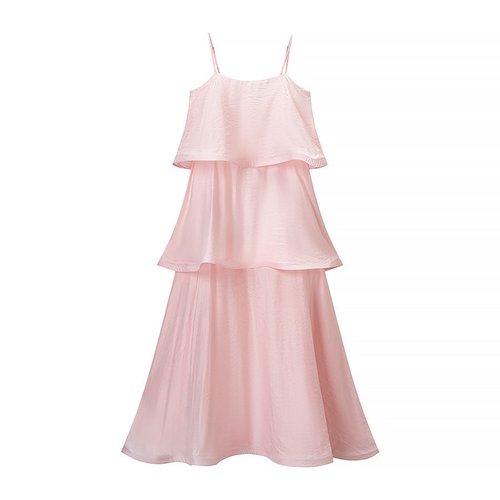 Women's Ruffle Cami Dress - Elegant Layered Sundress KUN-00097