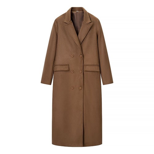 Faux Suede Trench Coat - Stylish & Versatile KUN-00042