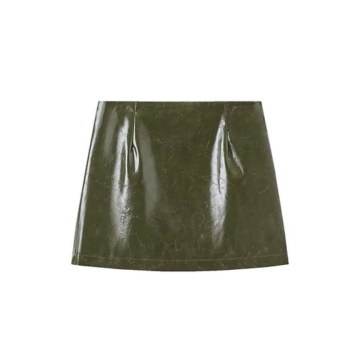 Completo in similpelle - Elegante set da donna composto da giacca e gonna KUN-00072