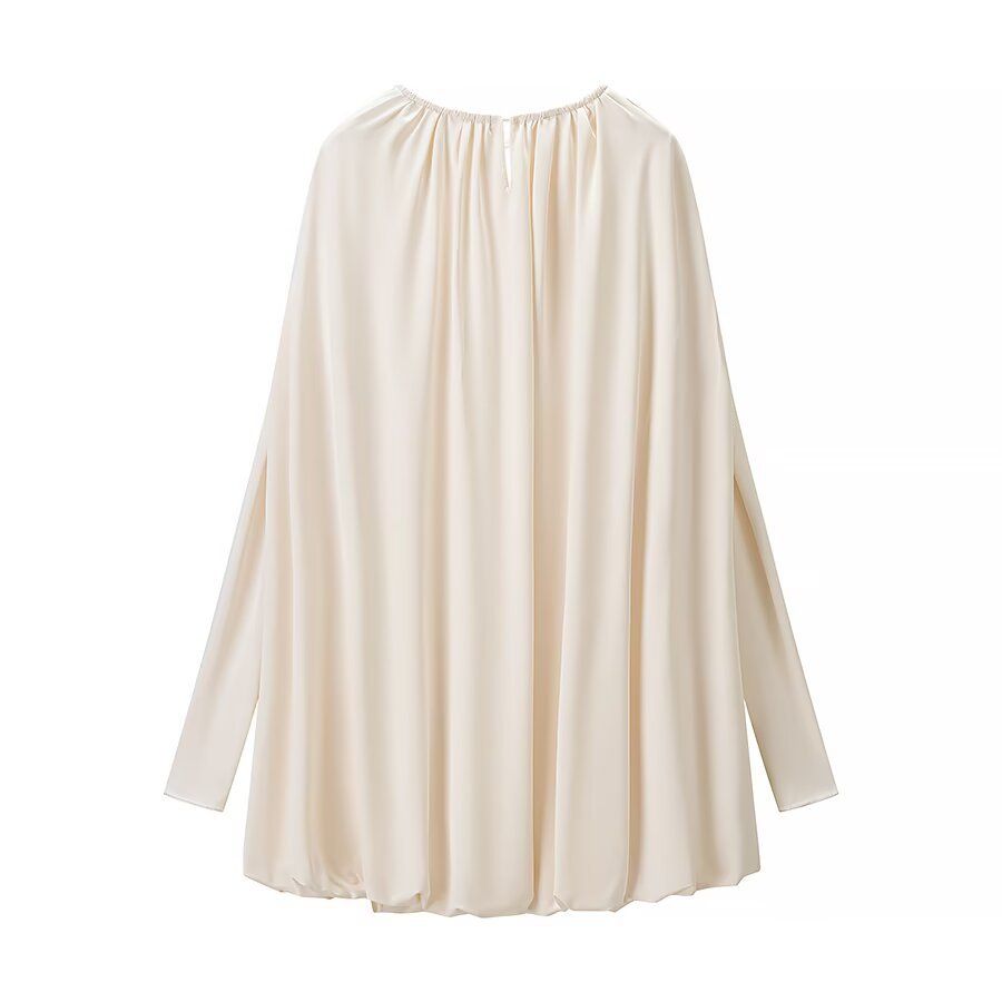 Women's Cape Dress Pleated Loose Fit KUN-00100