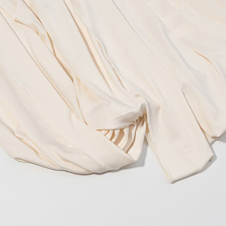 Women's Cape Dress Pleated Loose Fit KUN-00100