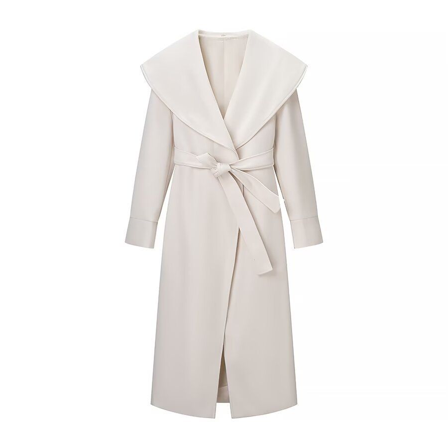 Wool Blend Double-Breasted Overcoat KUN-00011