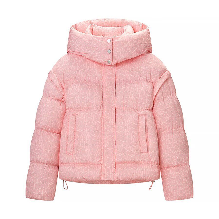 Women's Cotton Padded Jacket - European Style Printed Coat KUN-00004