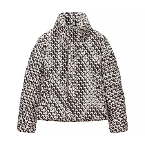 Women's Padded Cotton Jacket Floral Print Stylish KUN-00007