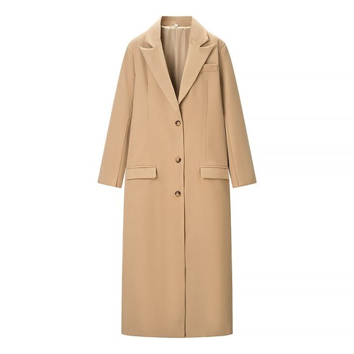 Women's Long Coat Classic Fashionable Outerwear KUN-00039