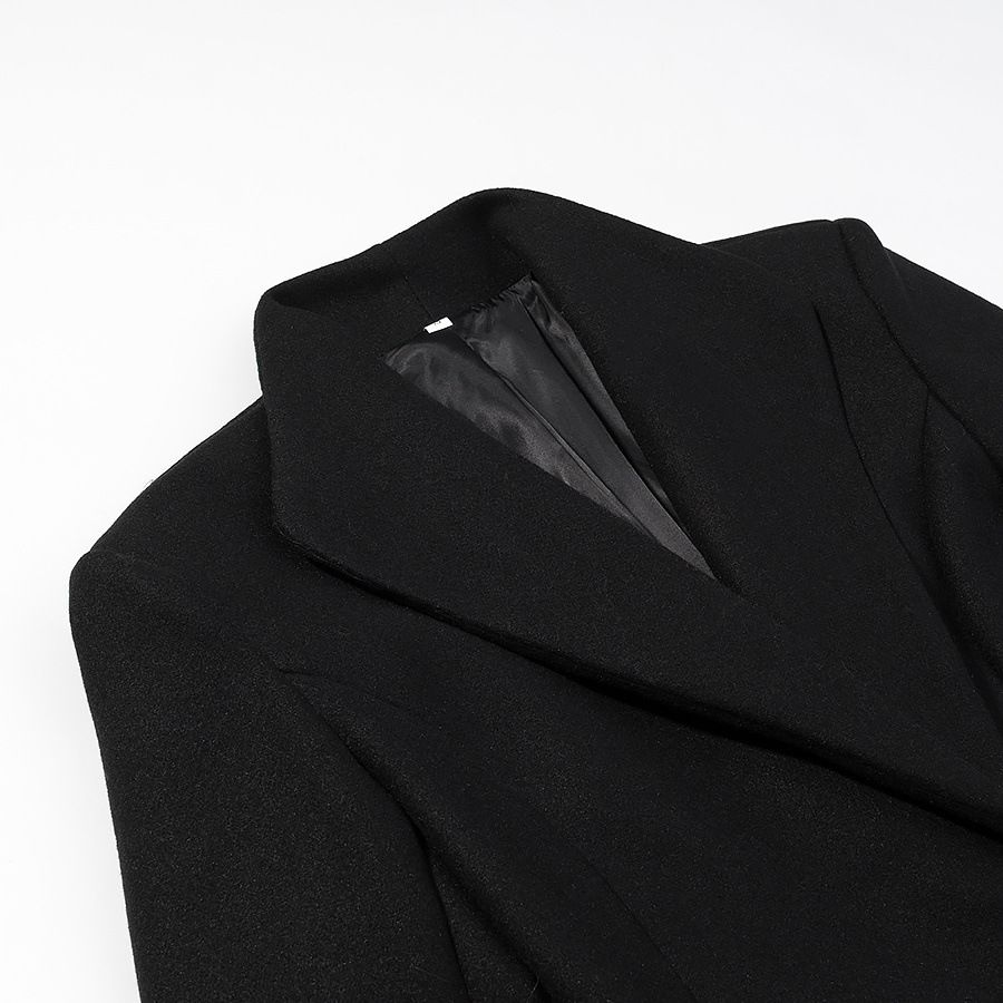 Women's Long Wool Coat - Stylish Casual Overcoat KUN-00037