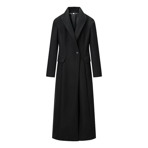 Women's Long Wool Coat - Stylish Casual Overcoat KUN-00037