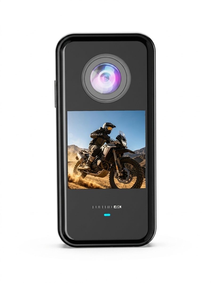 4K Magnetic Thumb Camera - Portable Action Cam with 136° Wide Angle