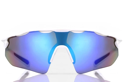 Rectangular White Plastic Sunglasses #BS1725-0071