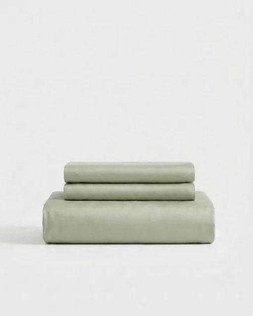 Cooling Lenzing Tencel Bed Sheet Set with Breathable Moisture-Wicking Pillowcases