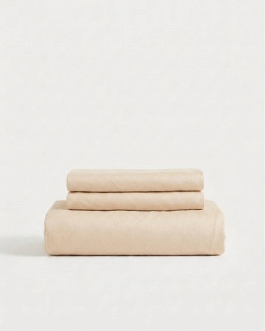 Kühlendes Lenzing Tencel® Eisseiden-Spannbettlaken-Set, atmungsaktive, feuchtigkeitsableitende Bettwäsche mit Kissenbezügen