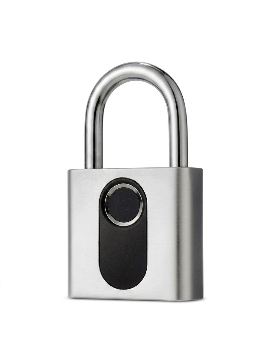 Bluetooth Smart Fingerprint Padlock with App Control, Keyless Entry Security Lock, 180-Day Standby, Shareable Access for Gym, Cabinet, Luggage