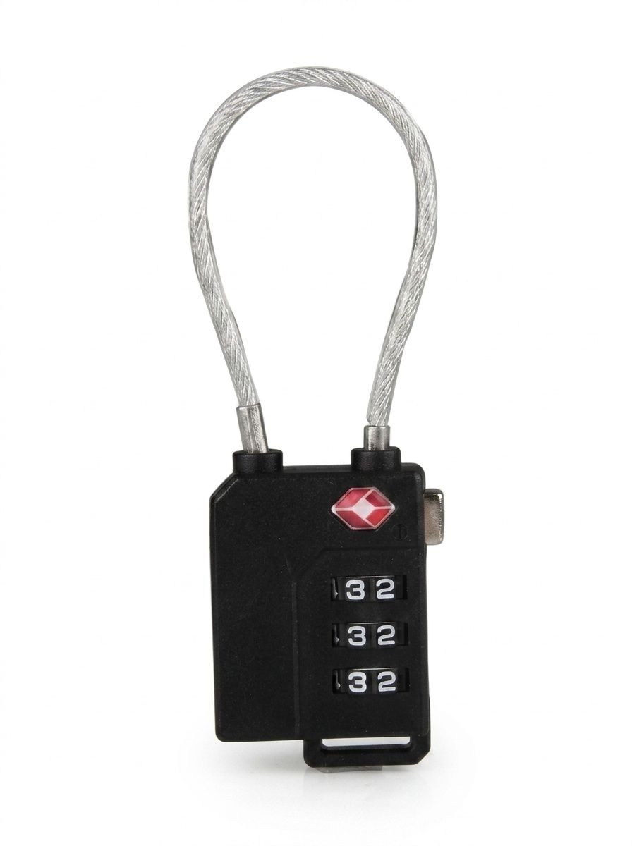 TSA Approved 3-Digit Combination Cable Locks for Luggage, Vibrant Color Travel Security Padlock, Flexible Steel Wire for Backpack, Suitcase, Locker