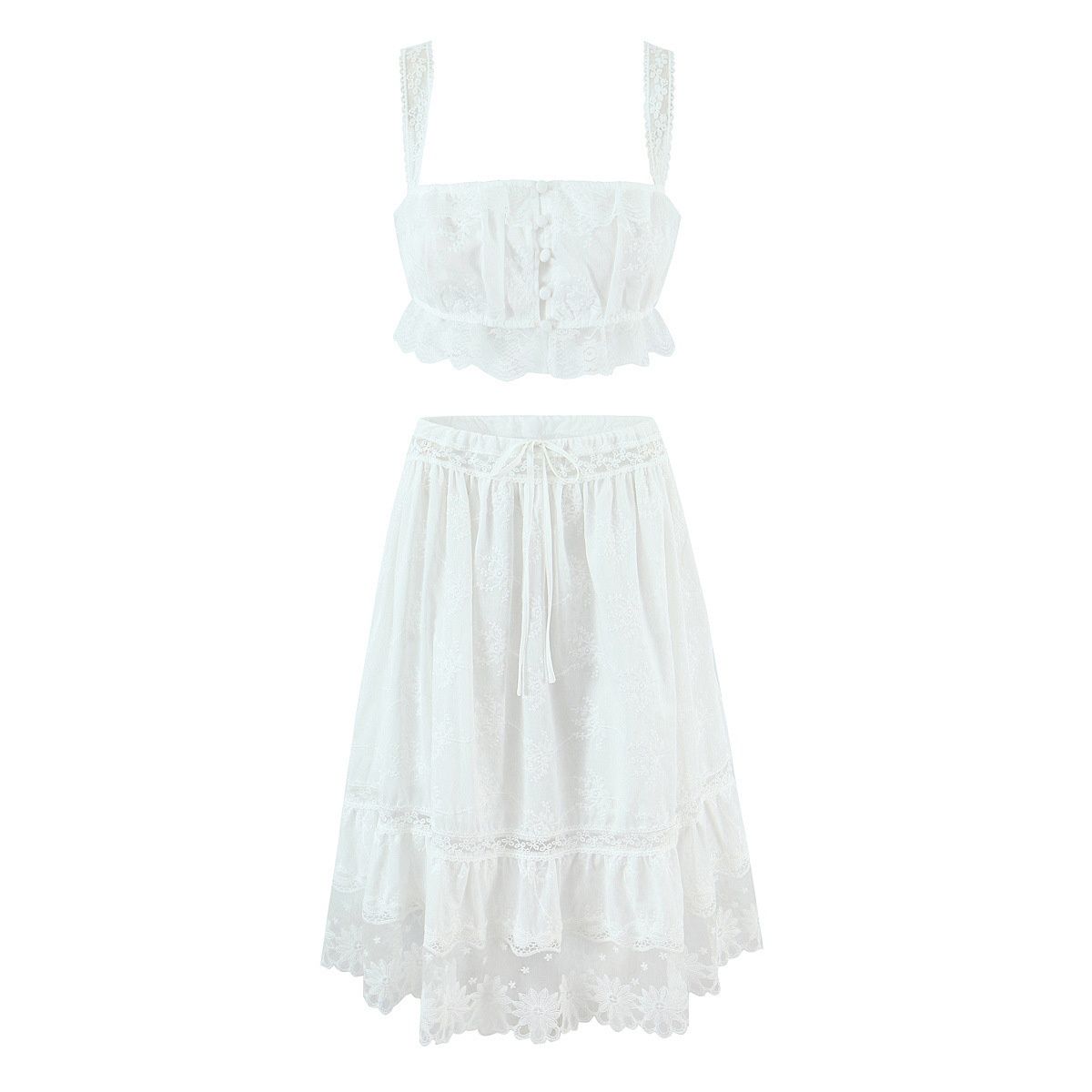 Lace Cami Set - Chic French Style KUN-00093