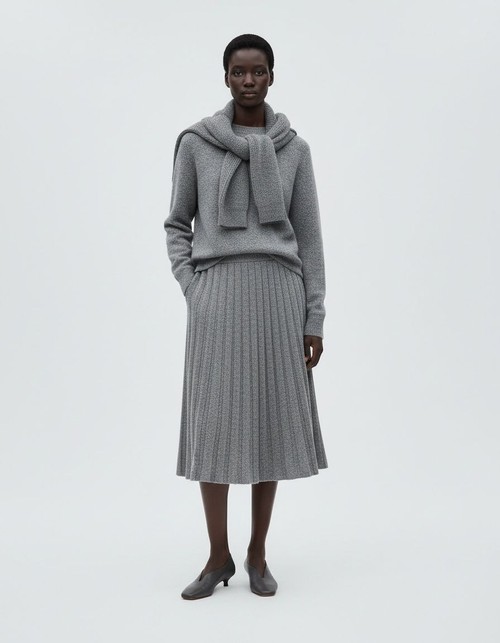 Knit Set Women's Fashion Jacquard Outfit KUN-00121