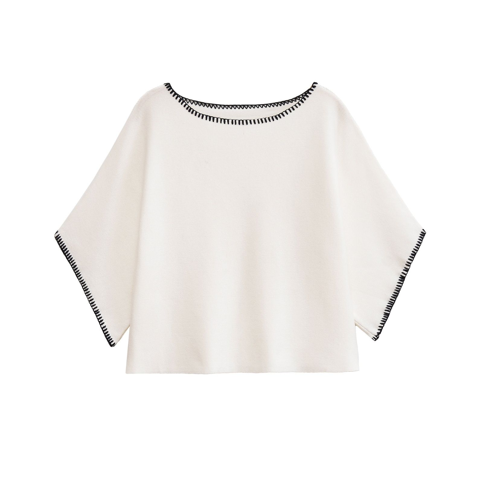 Knit Dress & Top Set - Color Block Embroidery KUN-00124