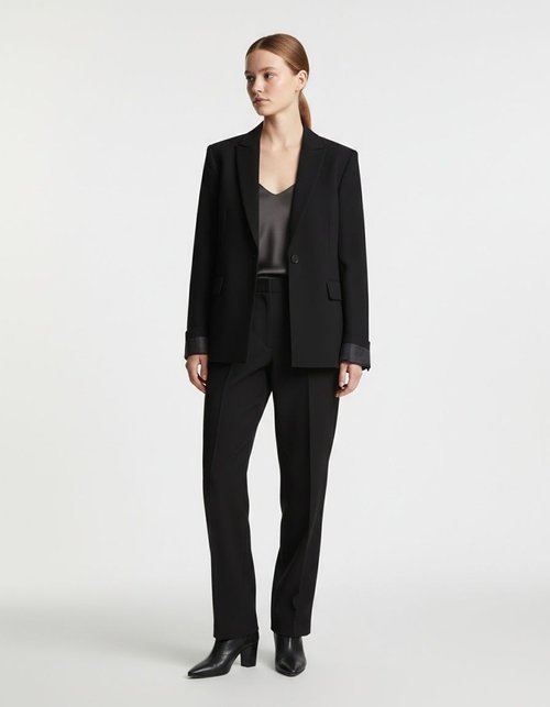 Women's Blazer Stylish Casual Stand Collar Jacket KUN-00016