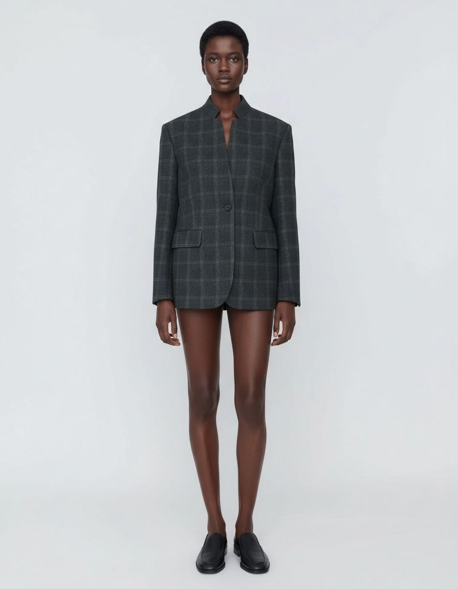 Blazer a quadri da donna - Elegante e casual KUN-00025