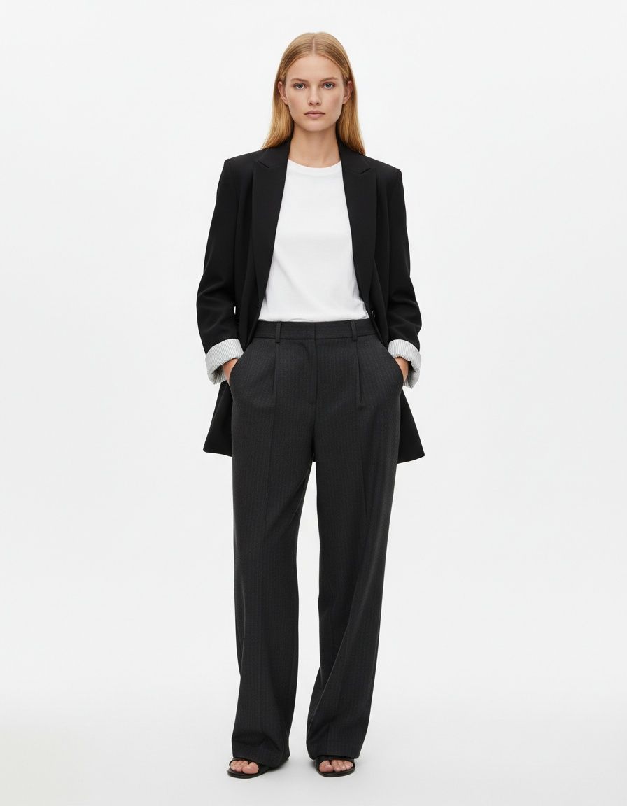 Blazer pour femme - Veste de tailleur à poignets imprimés style européen KUN-00027