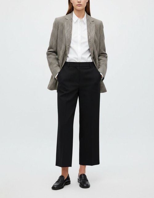 Houndstooth Blazer Chic Casual Suit Jacket KUN-00053