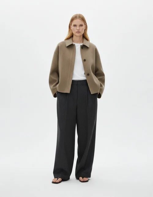 Cappotto corto in misto lana - Moda stile europeo KUN-00005
