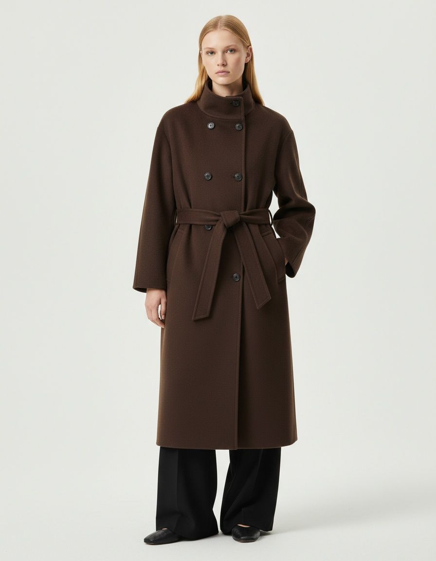 Cappotto da donna oversize a collo alto, capospalla casual e alla moda KUN-00007