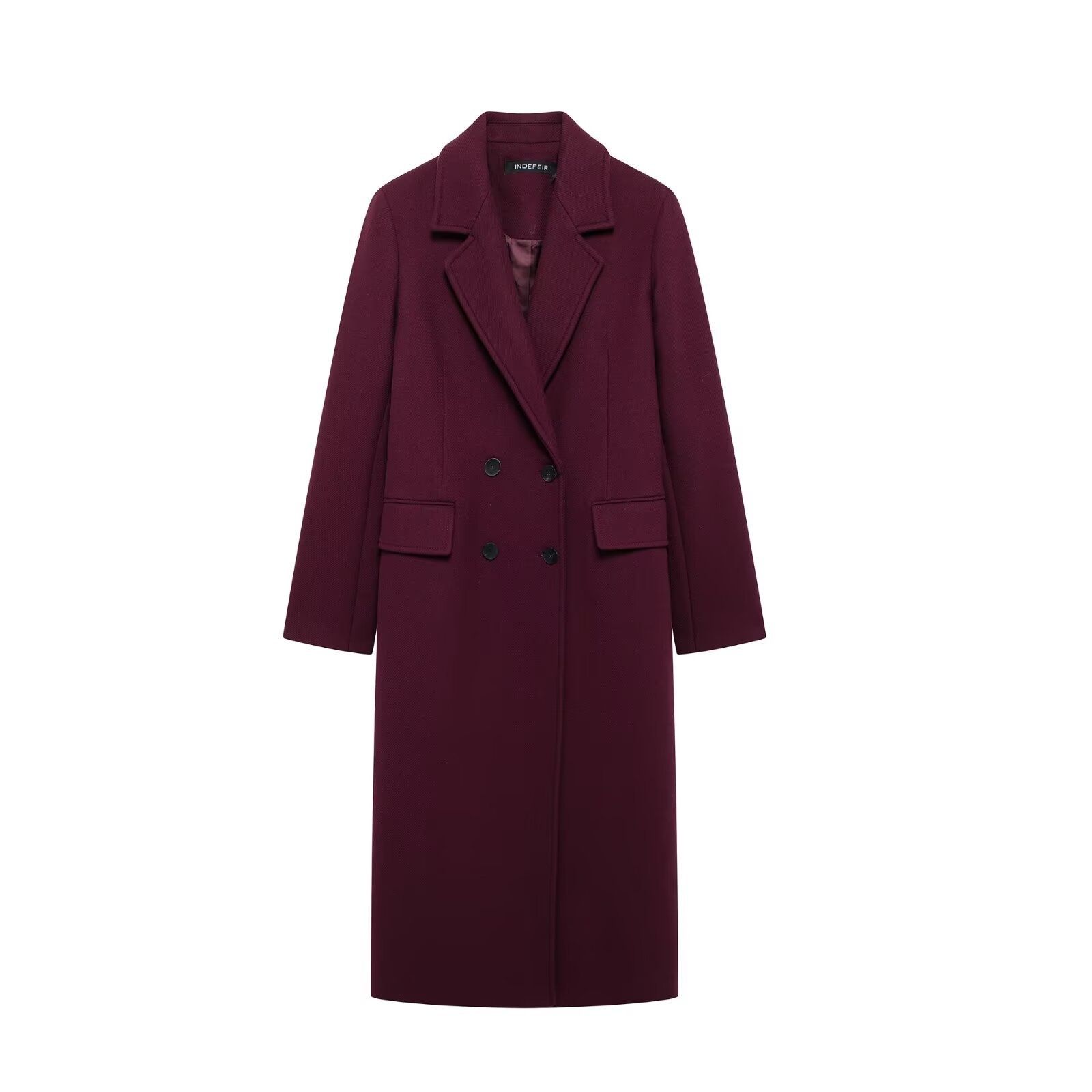 Abrigo de mezcla de lana, prenda informal de moda KUN-00021
