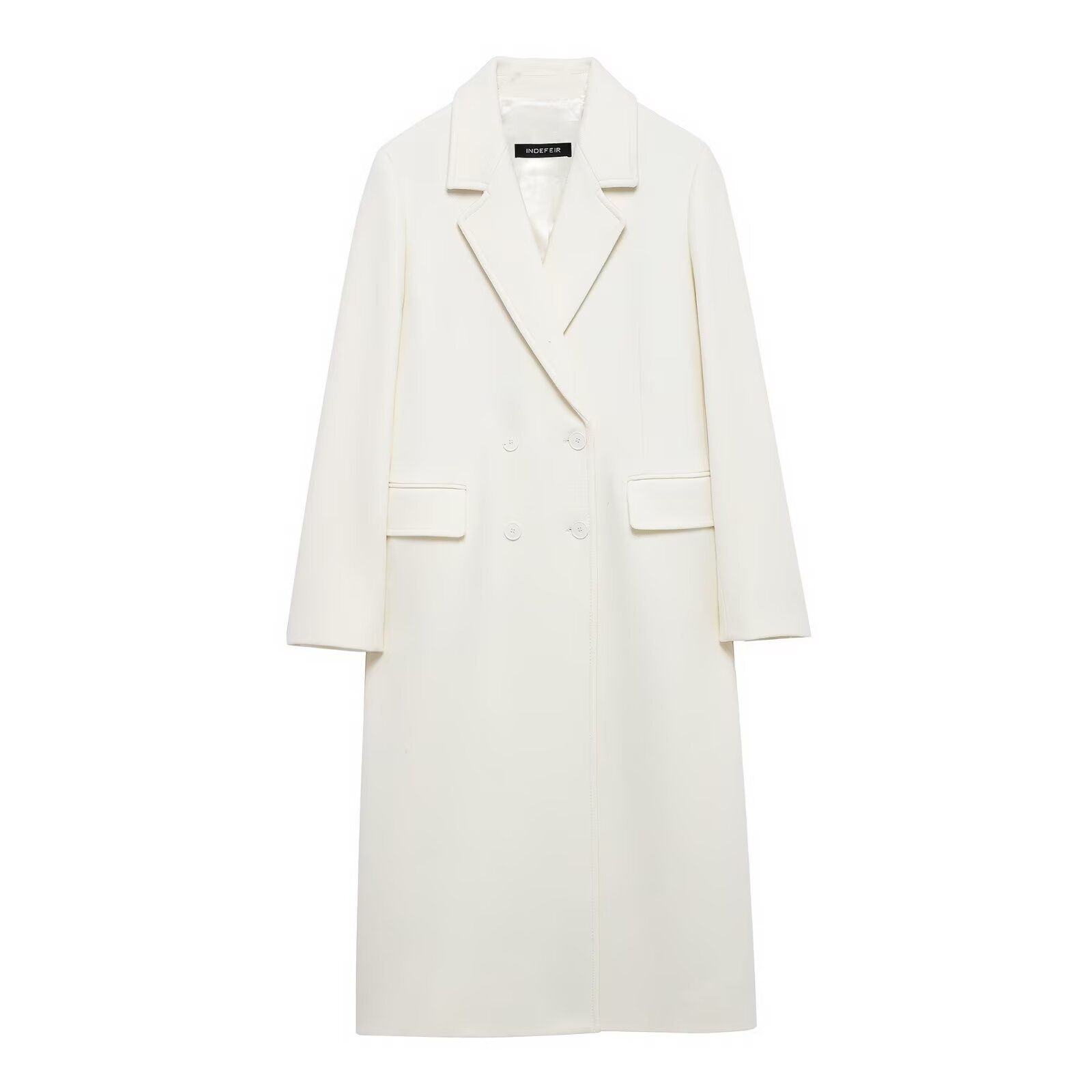 Abrigo de mezcla de lana, prenda informal de moda KUN-00021