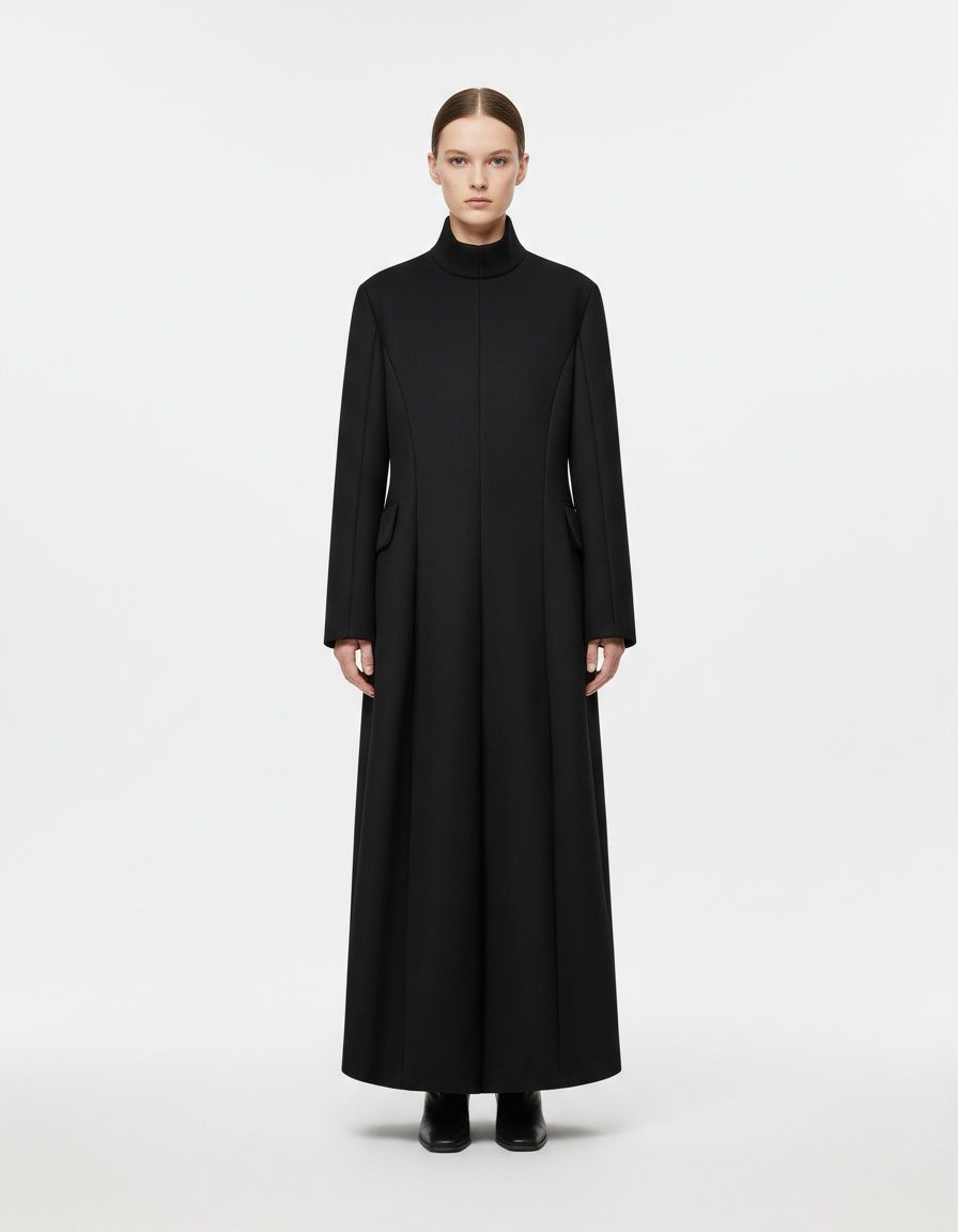 Cappotto lungo da donna in lana - Elegante cappotto casual KUN-00037