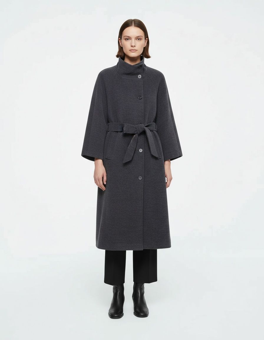 Cappotto trench da donna con cintura - Elegante cappotto casual KUN-00054