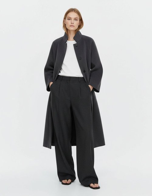 Inspired Women's Trench Coat with Belt - Stylish Casual Overcoat KUN-00054