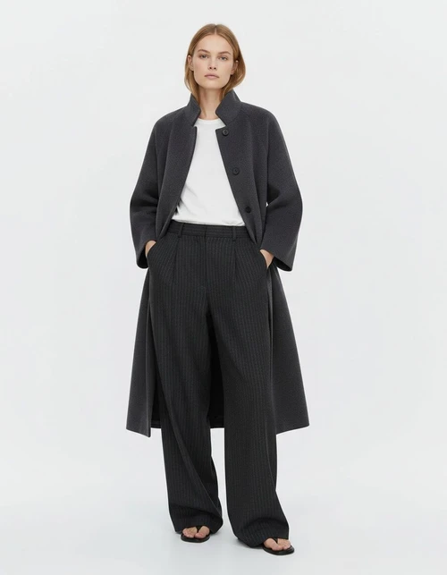 Cappotto trench da donna con cintura - Elegante cappotto casual KUN-00054