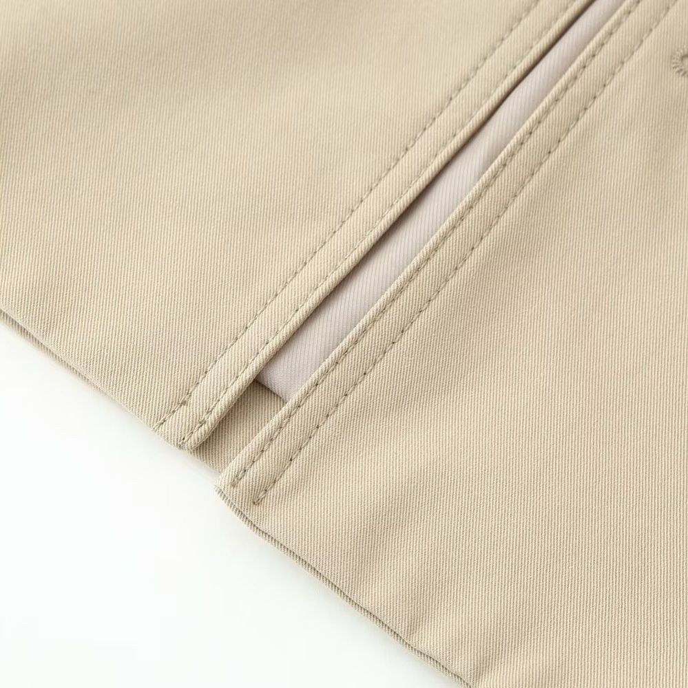 Women's Trench Coat with Belt - European Style Casual Chic KUN-00072