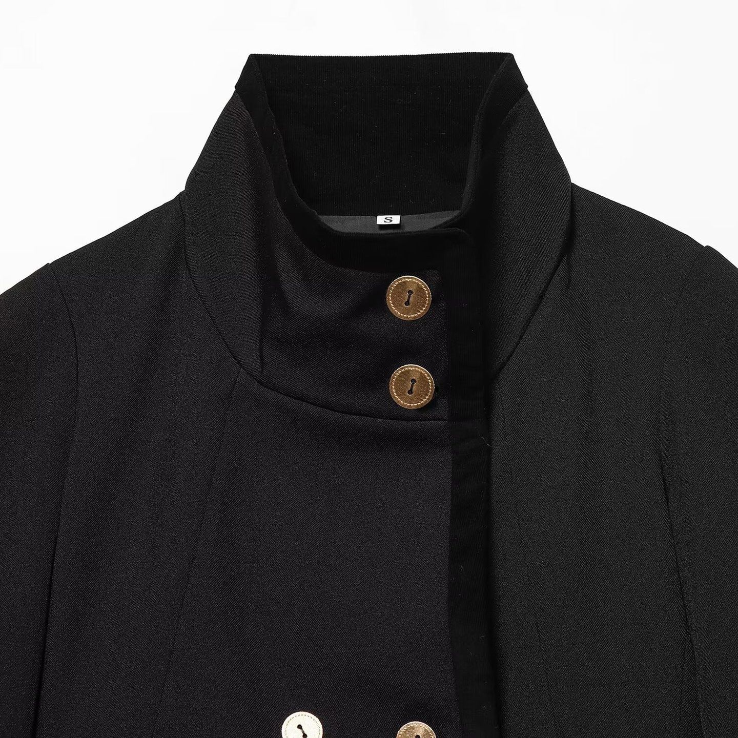 Giacca corta da donna con bottoni, casual e alla moda KUN-00023