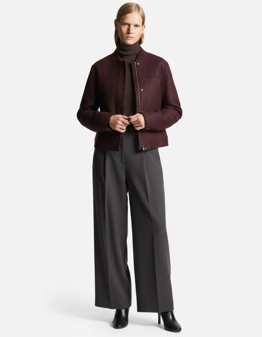 Women's Soft Casual Cropped Jacket - Trendy European Style KUN-00027