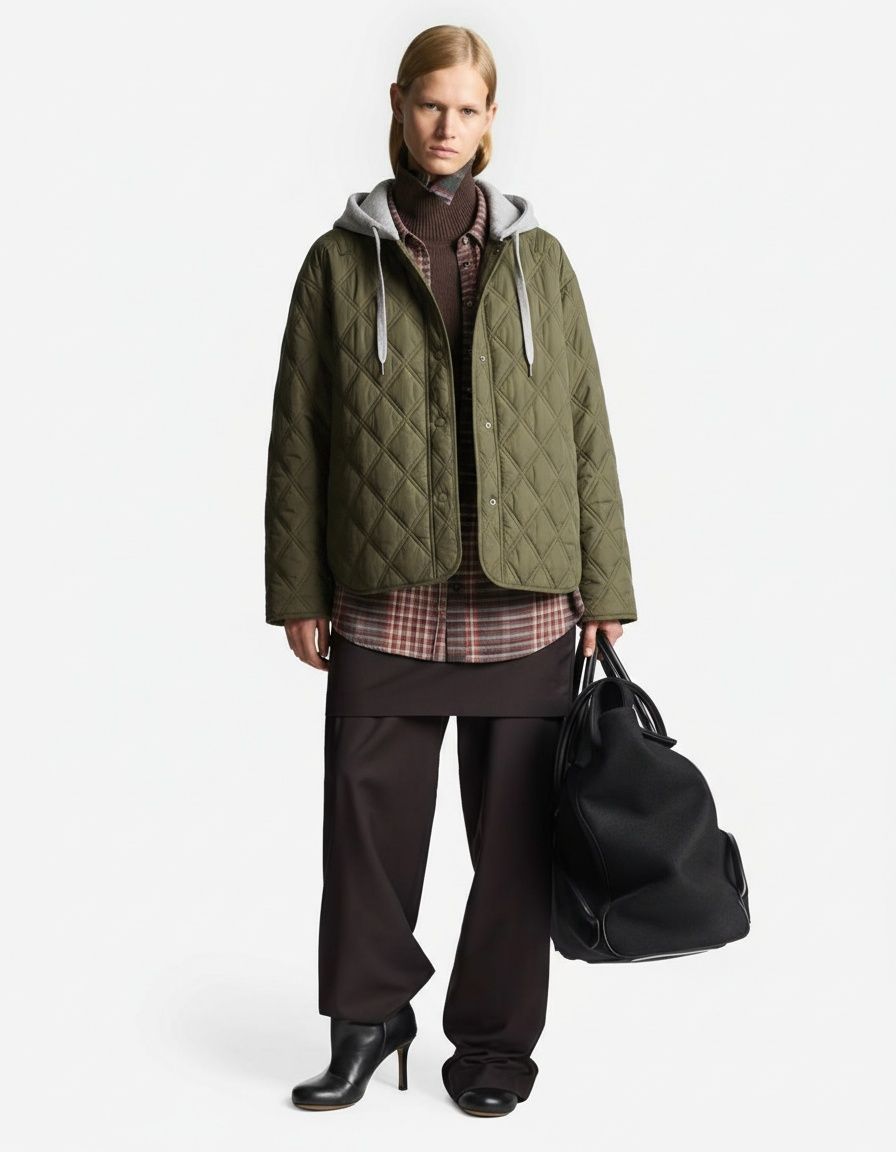 Veste en coton à capuche pour femme - Élégante et polyvalente KUN-00046