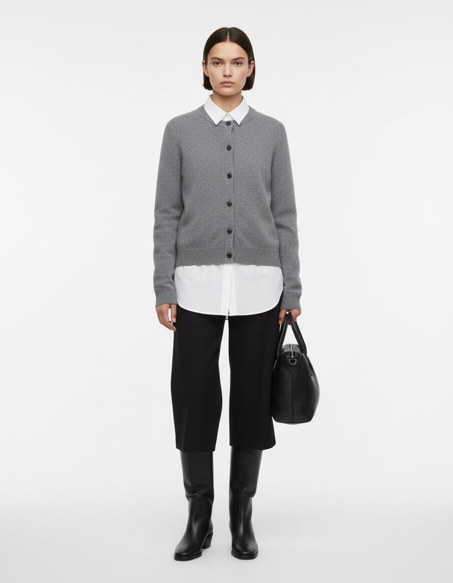 Manteau femme en mélange de laine et cachemire - Style basique chic KUN-00065