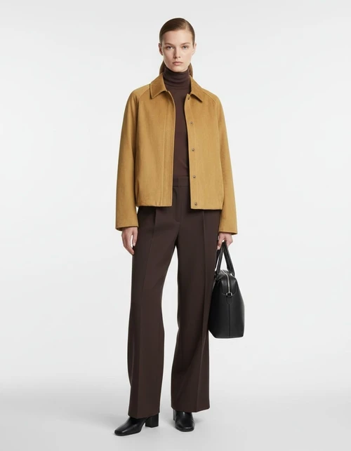 Giacca bomber in finta pelle scamosciata - Elegante capospalla stile aviatore KUN-00070