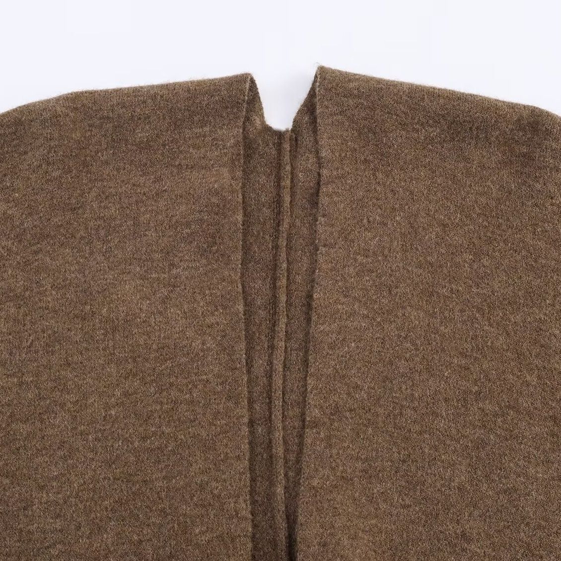 Knit Poncho Cape - Long, Stylish, European Style KUN-00080